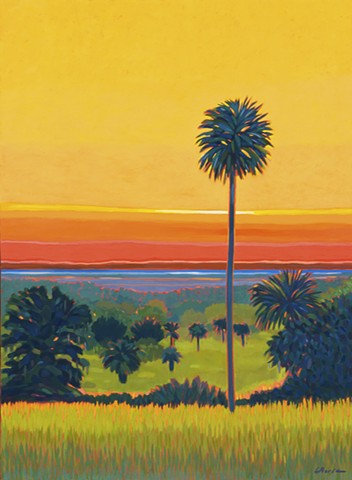 Orange Lake Overlook Sunrise Top of the Morning by Florida Artist Gary Borse