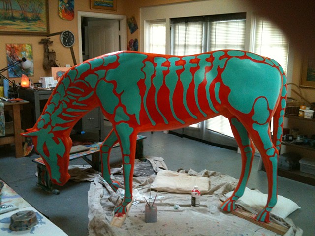 Horsefever Mistaken Identity by Florida Artist Gary Borse at Fine Oak Studio