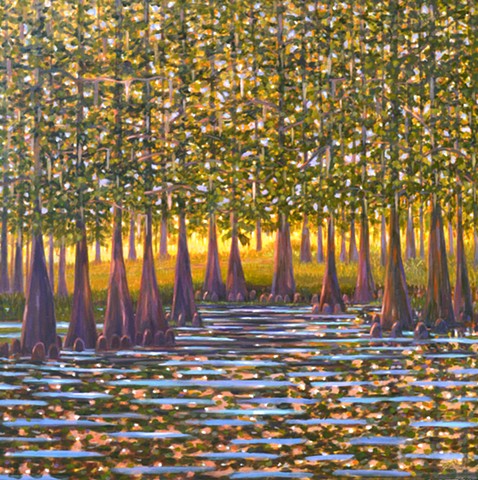 Talk to Trees by Florida Artist Gary Borse available at Melrose Bay Art Gallery, Melrose, FL