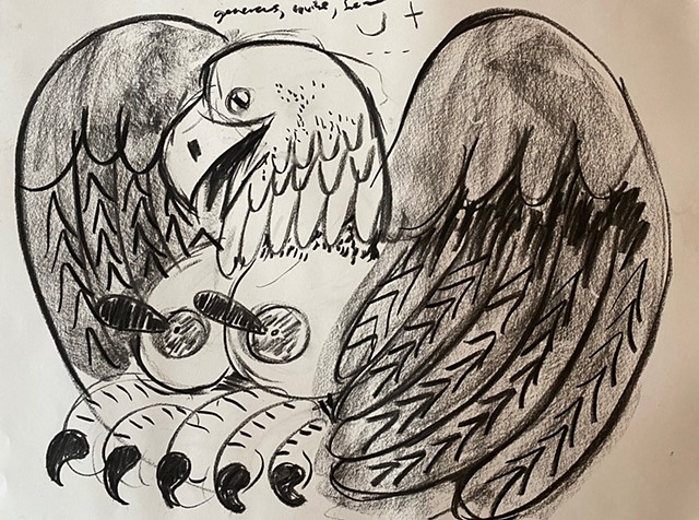 "Giving Bird"-vision drawing