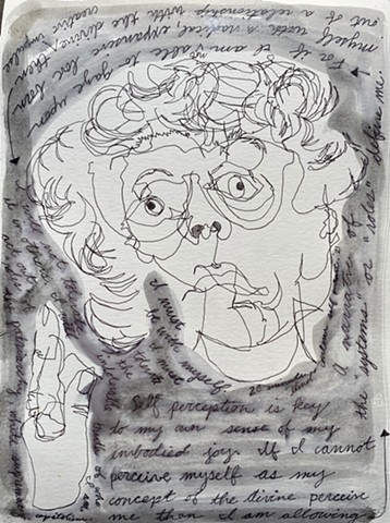 Blind Contour self portrait