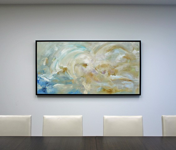 Installation view of "Abstract Landscape (beach)"