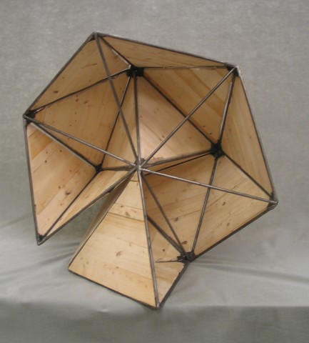 A Tetrahedron exploring its space (well behaved Wood)
