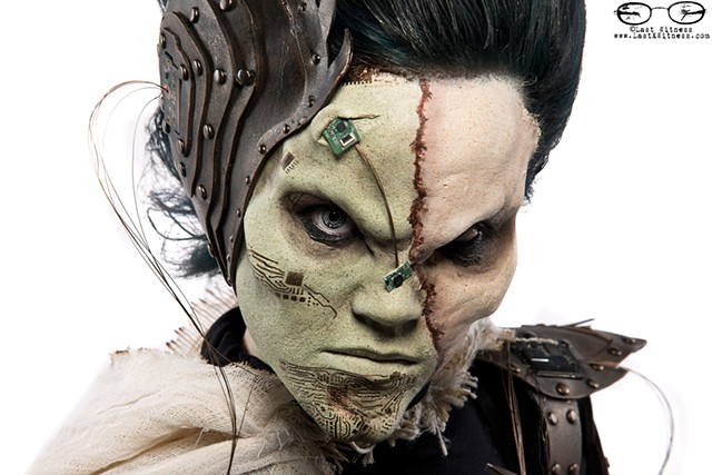 winner of the IMATS NYC Battle of the Brushes SFX Make Up Competition Jeannine Satterthwaite (shot at IMATS NYC 2014)