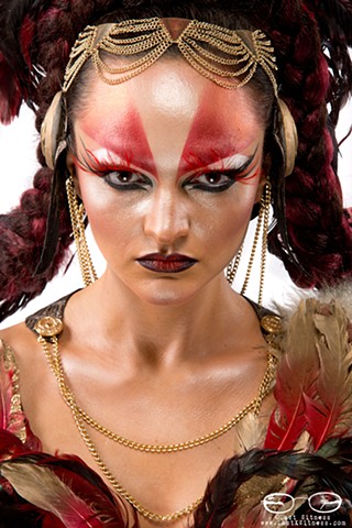 MUA Lacey Elliot winner of second place with this make up at IMATS beauty battle of the brushes competition (shot at IMATS NYC 2014)