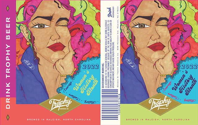 Women's History Month Trophy Brewing Company Beer Can