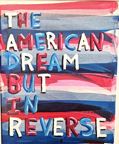 The American Dream, USA, Patriotic, Red white and Blue, Art , Painting 