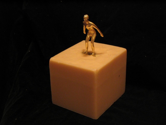 Swim trophy in beeswax from the series "We Were Winners Once"