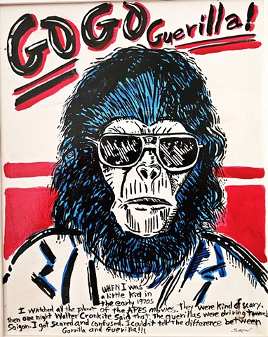 Go Go Guerrilla!, Planet of the Apes, Vietnam War, Silly Story , Childhood story, Walter Cronkite 