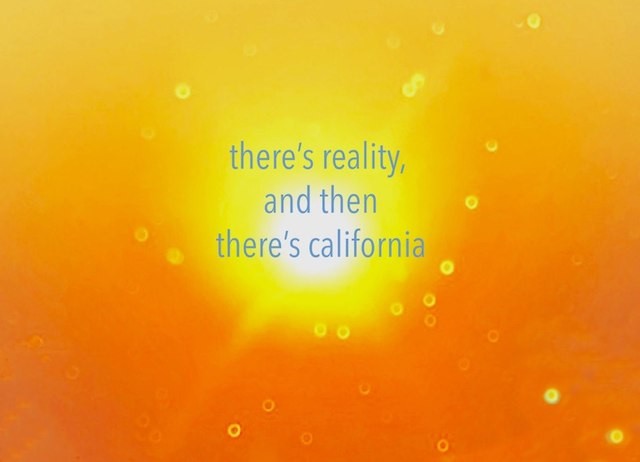 There's Reality and Then there's California