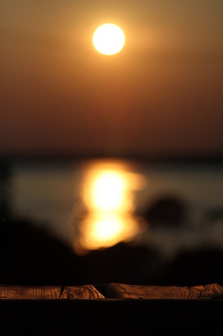 sunset over lake geneva