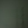 pylons in fog