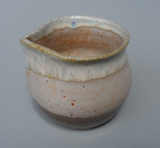 Stoneware pottery creamer