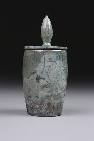 Raku Canister Clay Ceramics Pottery