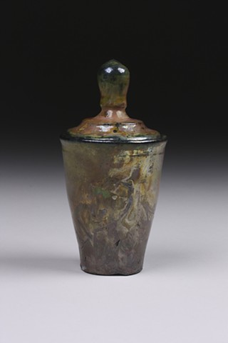 Raku Canister Clay Ceramics Pottery