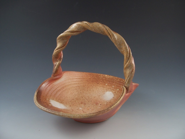 Basket with Twisted Handle