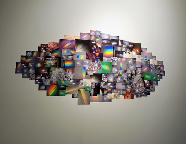 Rainbow art installation