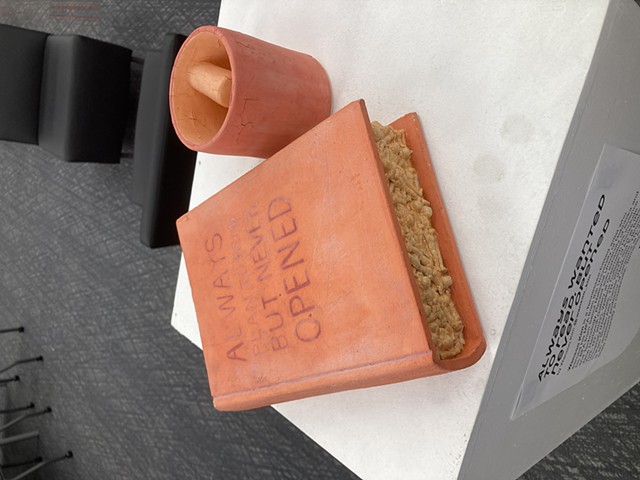 Always wanted to read, but never opened, stoneware, 2019