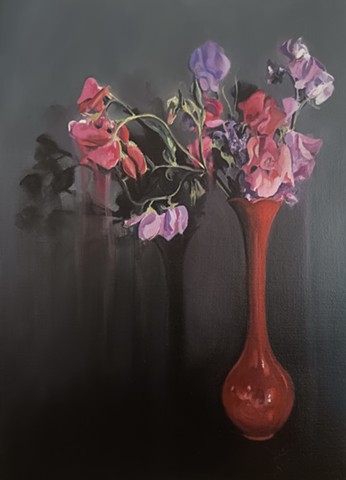 Sweet Peas from my Sister's Allotment. £450.00