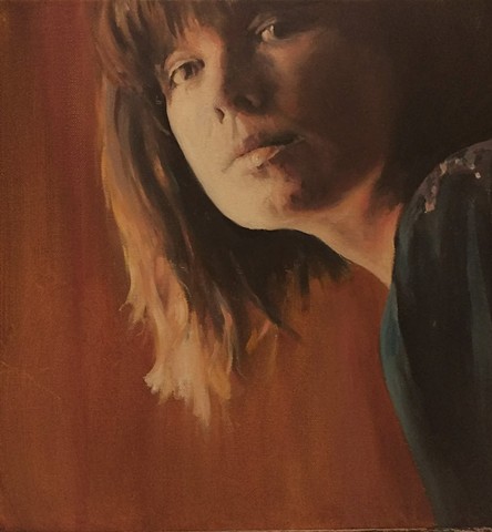 Self portrait in Orange