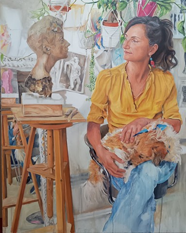 Livia and Charlie in the Studio. £2500.00 