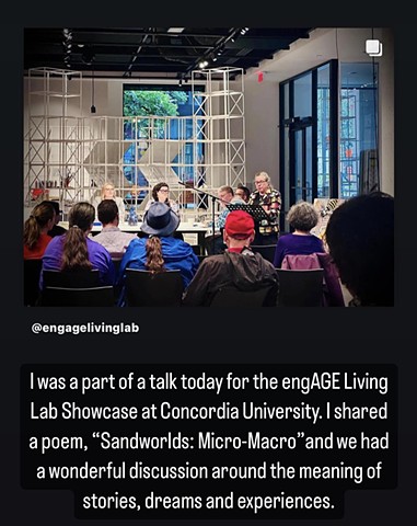 Sharing at the engAGE Living Lab Showcase