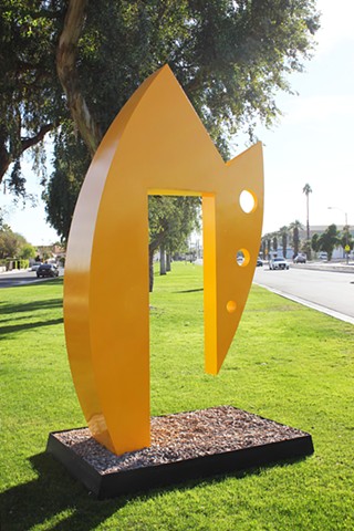 "Threshold" is part of the #Teka Series.  From November until May, it will be on exhibit near the southeast corner of Jackson St. and Requa Avenue in Indio, California as part of that city's temporary art installation, "The House That Art Built".
