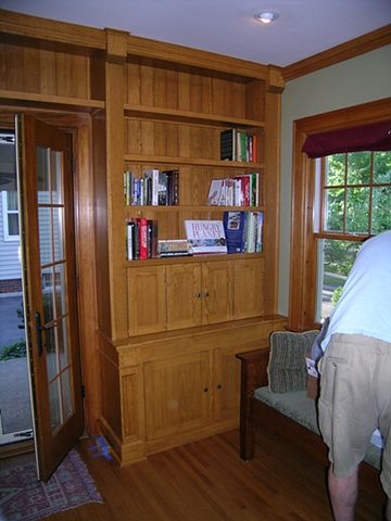 Custom cabinetry for computer, cd, dvd
