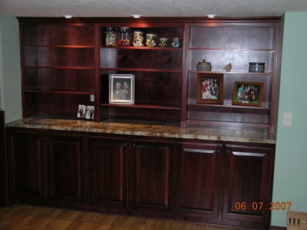 Custom Poplar cabinetry