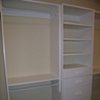 White melamine cabinetry