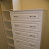 White melamine 6 drawer dresser