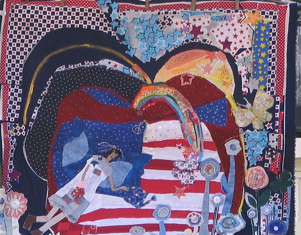 NC Contemporary Quilt collage/assemblage