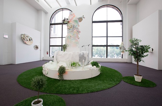 Installation view
"here and there pink melon joy (purgatory)"