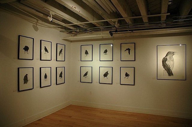 Installation view of Wise Guys