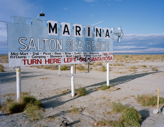 sign, Salton Sea Beach