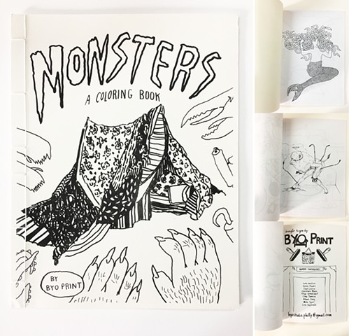 MONSTERS! Coloring Book by BYO Print