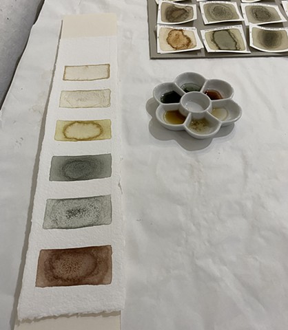 Dandelion ink samples