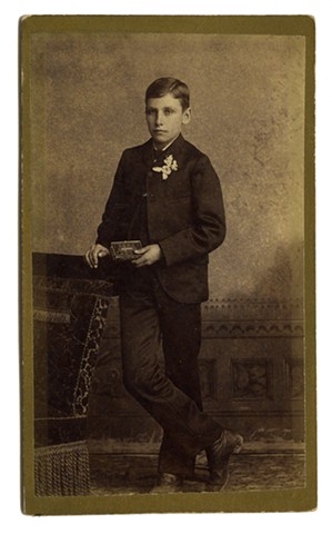 Boy with Bible and Coursage (Mr.s J.H. Ringgold Studio) recto
