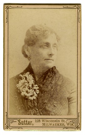 Milwaukee Woman with Daisy Corsage [recto]
