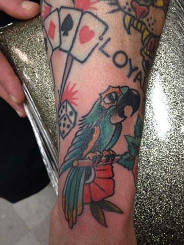 Parrot tattoo