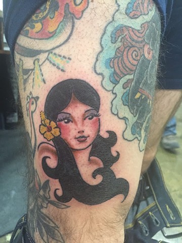 Girl Head Tattoo  - Vernal, Utah