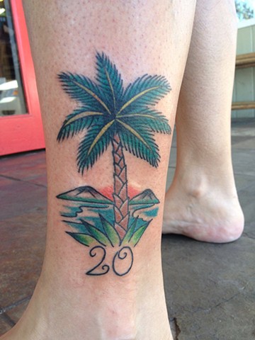 Palm tattoo - lahaina, Maui