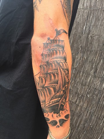 Ship Tattoo - Lahaina, Maui