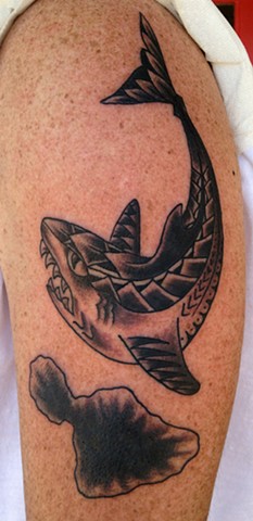 Shark Tattoo - Lahaina, Maui