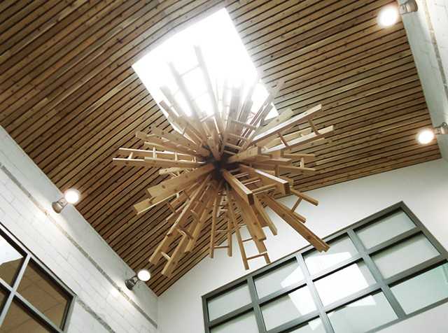 Aaron T Stephan Installation at Jefferson Village School Maine