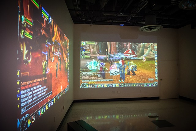 Performing in Public (Four Years of Ephemeral Actions in World of Warcraft) at gallery@calit2, UCSD