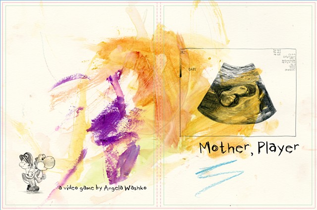 Cover and backcover layout from limited edition book accompanying Mother, Player in exhibitions