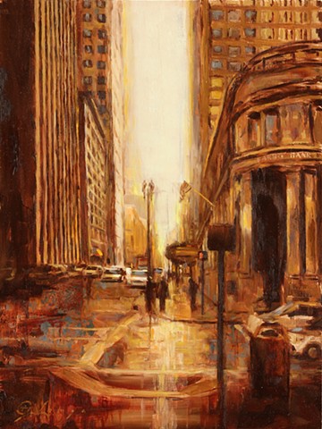 urban landscape, cityscape, city, painting, art, fine art, oil painting, representational, realism, abstraction, contemporary