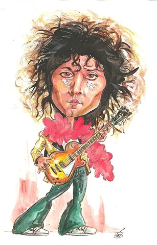 Marc Bolan caricature