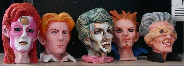 Bowie heads